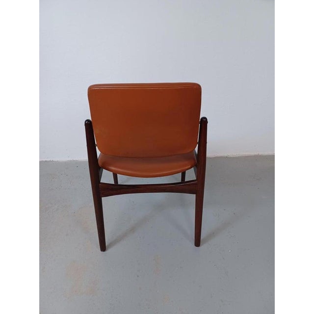 Brown Rosewood Dining Chairs by Erik Buck, Customizable Reupholstery, 1960s, Set of 4 For Sale - Image 8 of 12