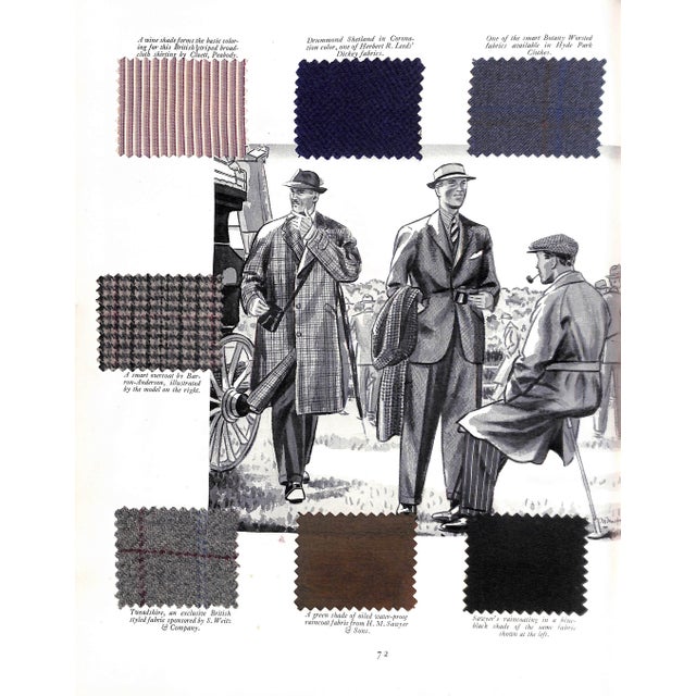 "Apparel Arts Esquire Vol VII 1937 Advance Spring Coronation Number Edward Viii" For Sale - Image 9 of 18