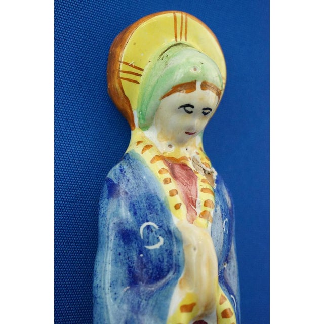 20th Century Ceramic Bas-Relief Plaque Madonna by Antonio Milani, Italy, 1920s For Sale - Image 17 of 18