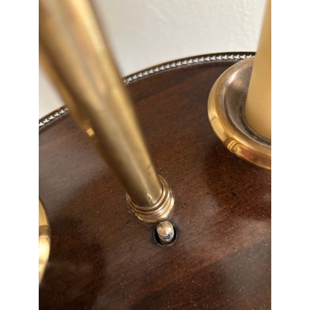 1990s Neoclassical Frederick Cooper Candlestick Lamp Table For Sale - Image 9 of 12