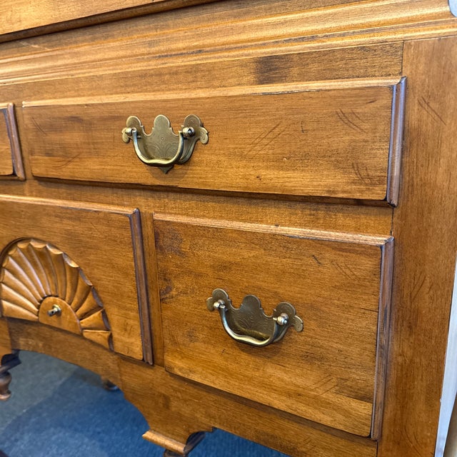 Ethan Allen 1776 Collection Maple Highboy Dresser For Sale - Image 11 of 12