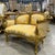 Rococo Handcrafted French Gold Sofa – Rococo Style With Designer Upholstery Gold Leaf For Sale - Image 3 of 8