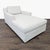 Modern Restoration Hardware Modern Chaise For Sale - Image 3 of 7