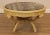 High Quality Carved Painted Base Coffee Table with Marble Top