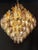 Glass Pear-Shaped Chandelier with Multicolored Polyhedron Glass, 1962 For Sale - Image 7 of 11