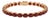 Natural Garnet Tennis Bracelet | Oval Red Gemstone Bracelet | 18k Gold Plated Silver January Birthstone Jewelry For Sale