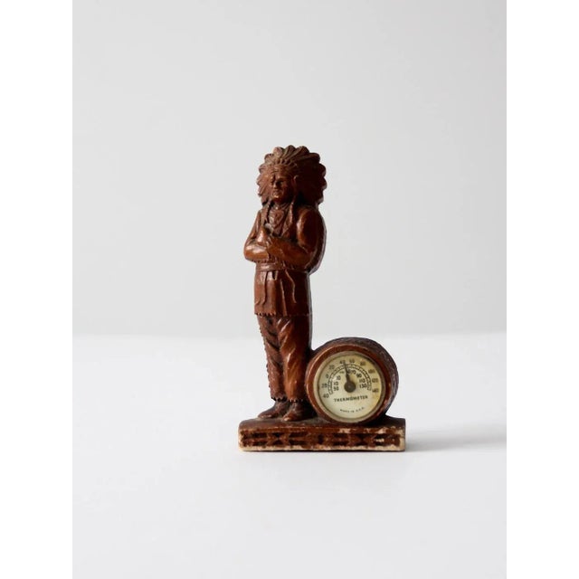 Vintage Syroco Style Indian Chief Figurine For Sale - Image 4 of 7