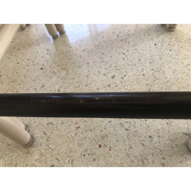 McGuire McGuire Furniture Nicole Hollis Rollick Rattan Modern Coastal Woven Counter Stools Set of 4 For Sale - Image 4 of 6