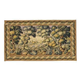 Verdure Audenarde Loom Woven Tapestry - 230 X 405 Cm (7'7" X 13'4") - Requires Concealed Wooden Batten For Sale