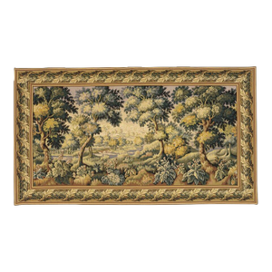 Verdure Audenarde Loom Woven Tapestry - 230 X 405 Cm (7'7" X 13'4") - Requires Concealed Wooden Batten