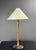 Set of two table lamps wrapped in pencil reed rattan with chrome base and new nickel fitting ( E27 lightbulb ). Both lamps...