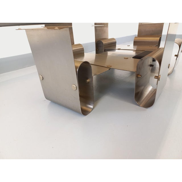 Large Rectangular Coffee Table by François Monnet, 1970s For Sale - Image 9 of 18