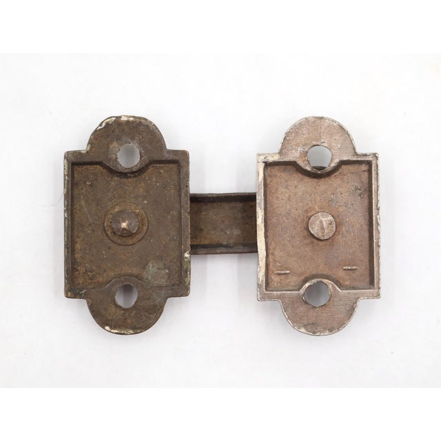 Traditional Vintage Classic Nickeled Brass Arch Window Shutter Latch For Sale - Image 3 of 3
