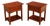 Thomasville 'Impressions' Mission Style Pair of Cherry Nightstands For Sale