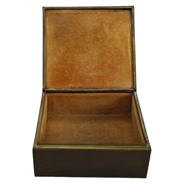 1950s Vintage Jade Snow Wong Butterfly Enameled Brass Ring Box Signed C1950 For Sale - Image 5 of 10