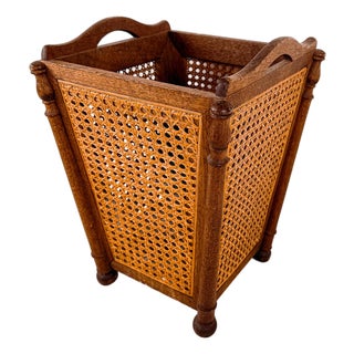 Early 20th Century Ferguson Brothers Manufacturing Co. Cane Basket For Sale