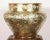 Persian Mameluke Hand Etched Repousse Brass Cache Pot For Sale - Image 9 of 9