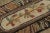 1920s Antique Hooked Runner With Floral Casket Medallion & Striae - Rug & Kilim For Sale - Image 5 of 7