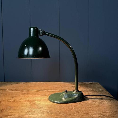 Bauhaus Dark Green Desk Lamp, 1930s For Sale - Image 14 of 18