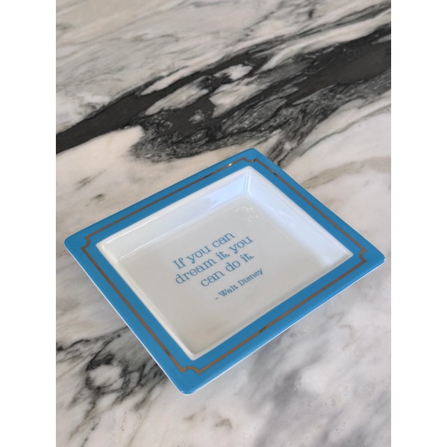 Walt Disney "If You Can Dream It You Can Do It" Trinket Tray For Sale - Image 4 of 4