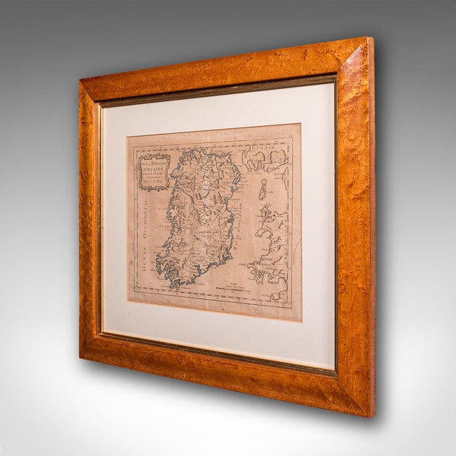 Traditional Antique Map of Ireland, French, Framed Cartography, Eire, Georgian, Circa 1780 For Sale - Image 3 of 12