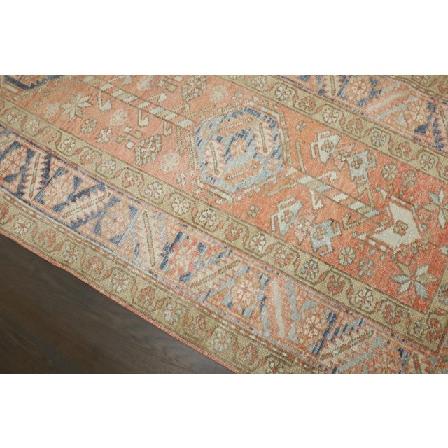 An antique washed short Heriz Runner from the 2nd quarter of the 20th century Details rug no. j4575 size 2' 11" x 7' (89 x...