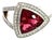 Natural Tourmaline Diamond Ring 7 14k W Gold 4.38 TCW Certified For Sale
