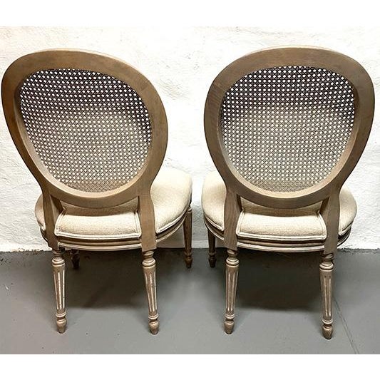 Pair of Ethan Allen French-Style Side Chairs For Sale - Image 10 of 12