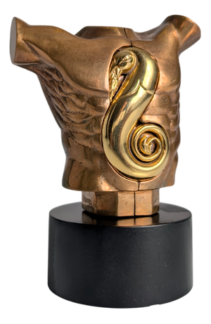 Miguel Berrocal, Torso Roca Sculpture, Author's Proof, 1991, Bronze