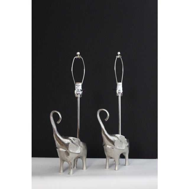 Mid 20th Century Robert Kuo Influence Sculptural Elephants - a Pair For Sale - Image 10 of 14