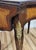 Antique American Made French Louis XV Marquetry Drop Leaf Center Table Desk For Sale - Image 13 of 18