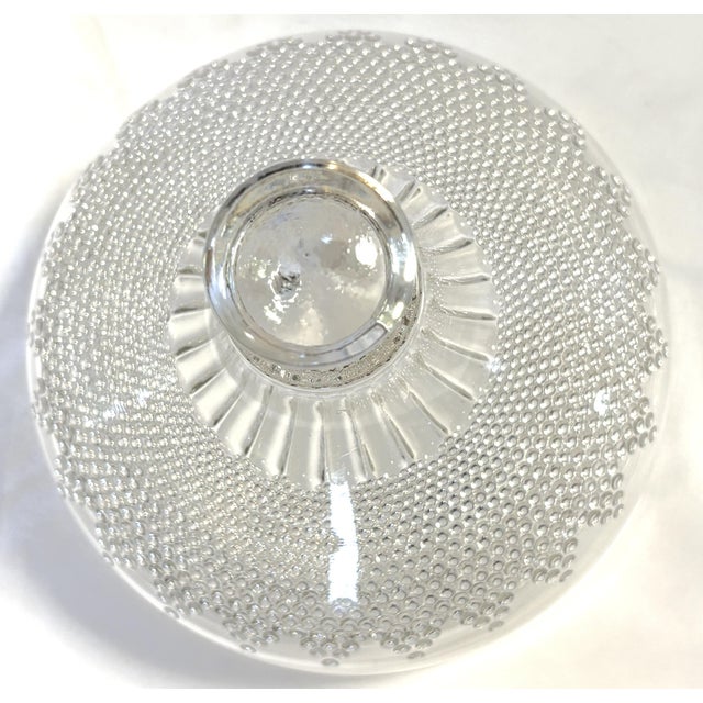 C1877 Campbell & Jones Victorian Beaded Pattern Glass Dome Cheese Server For Sale - Image 9 of 14