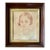 Antique 1920’s Era Portrait of a Girl in an Mahogany and Gilt Well Frame For Sale