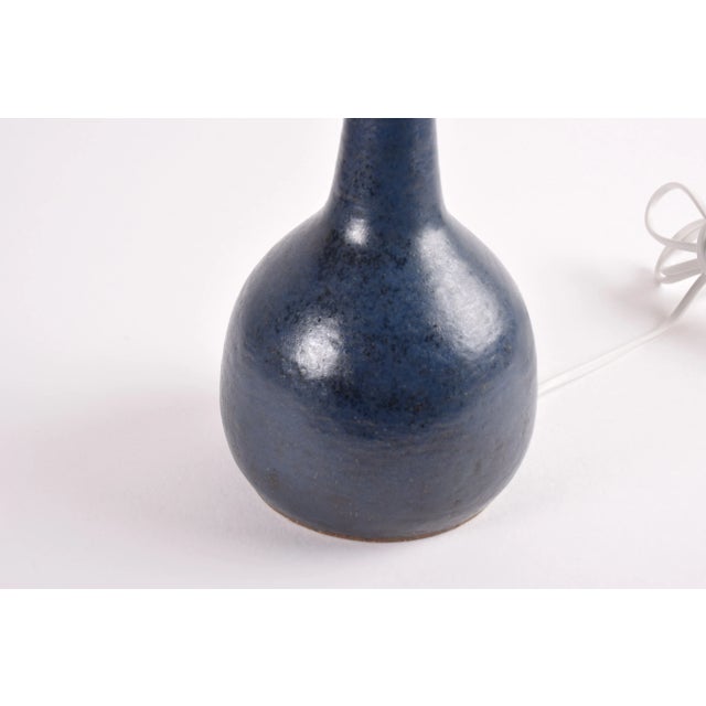1960s Mid-Century Modern Danish Ceramic Table Lamp from Palshus, 1960s For Sale - Image 5 of 11
