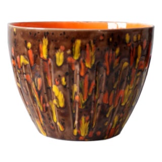 Mid-Century Ox Mold Pottery Bowl For Sale