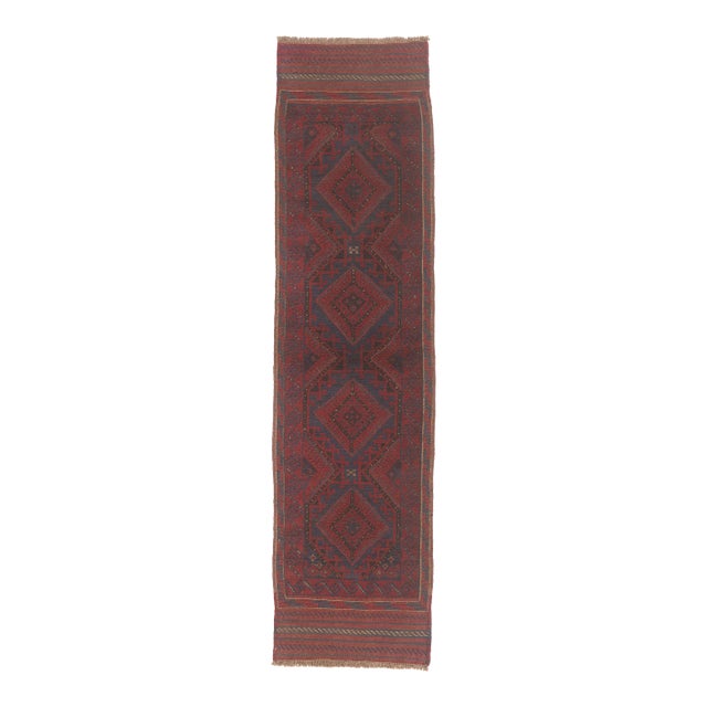 Antique Afghani Baluch Rug, 02'01 X 07'10 For Sale