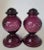 Victorian Antique Bohemian Amethyst Cut Glass Hatpin Holders — A Pair, c.1900 For Sale - Image 3 of 7