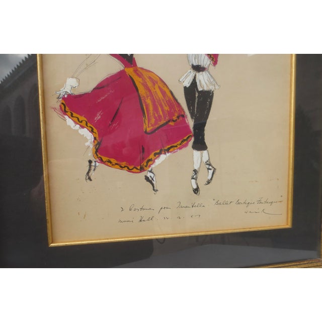 Mid-Century Modern 1957 Dancers Costumes Tarantella For Sale - Image 3 of 9