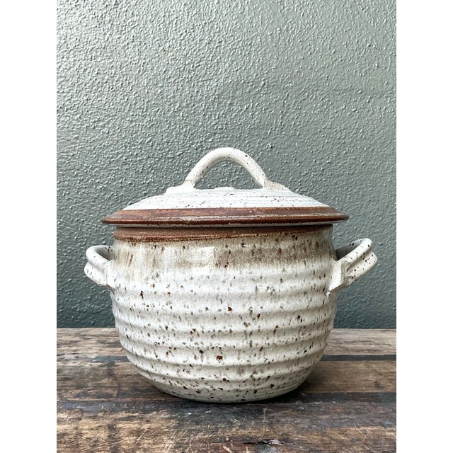Vintage Original Studio Pottery Lidded Steam Pot For Sale - Image 12 of 12