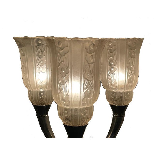 Pair of Art Deco table lamps ,signed For Sale - Image 16 of 18