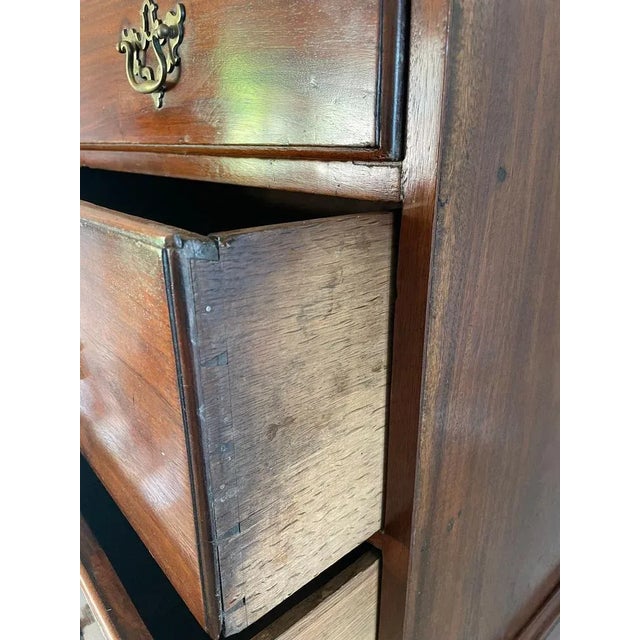 Antique George III Mahogany Highboy Chest of Drawers For Sale - Image 9 of 12