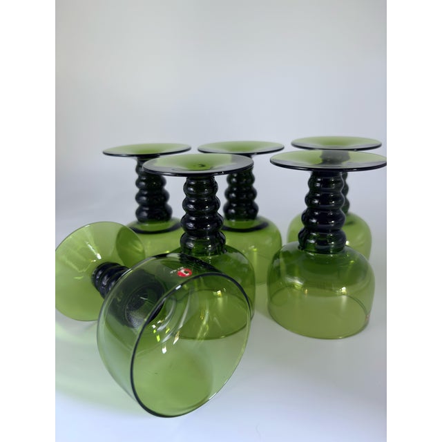 Glass Mid-Century Scandinavian Remmari Wine Glasses from Iittala, Finland, 1970s, Set of 6 For Sale - Image 7 of 11