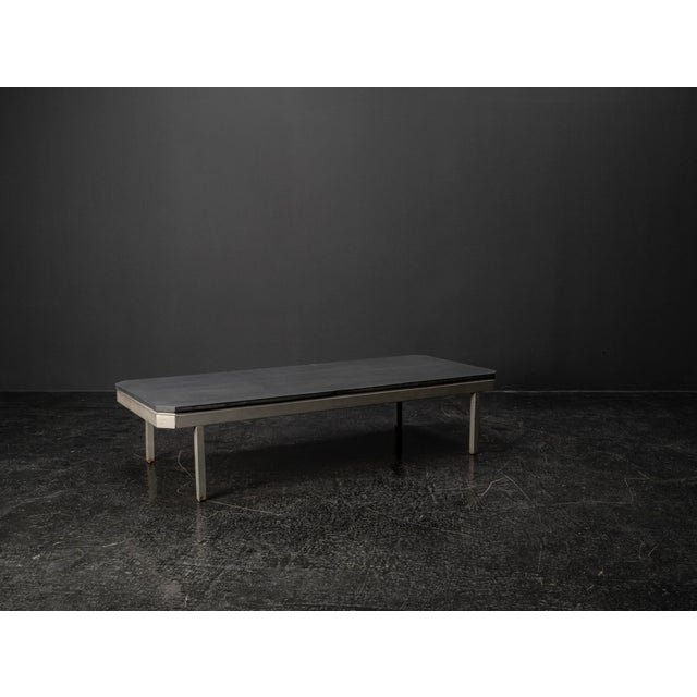Gray Architect's Coffee Table in Metal and Wood, 1920s For Sale - Image 8 of 18
