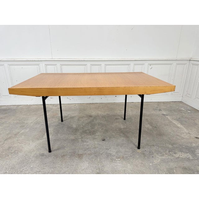 Wood Vintage Table by Alain Richard, 1950s For Sale - Image 7 of 10