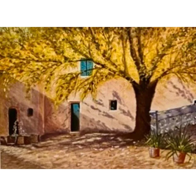 “Fall Light” 20th Century Watercolor Artist Unknown For Sale - Image 4 of 4