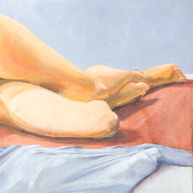 1980s Resting Nude on Blue and Red - Patrick Ross Arnold, C. 1980s For Sale - Image 5 of 11