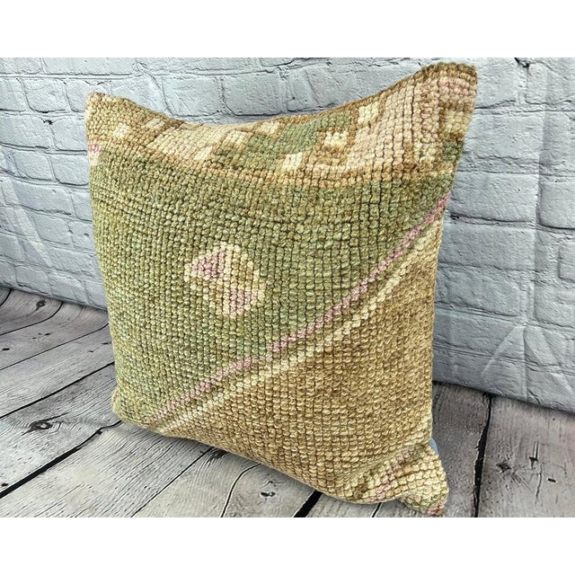 Vintage Pillow Case Turkish Rug Pillow Decorative Rug Pillow Dry cleaning only. PILLOW INSERT IS NOT INCLUDED