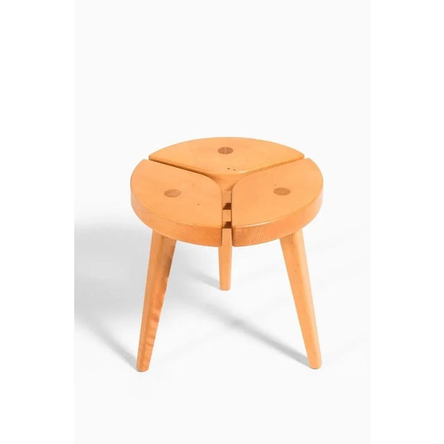 Stool, 1970's Style: Mid century, Scandinavia Produced in Sweden Dimensions (W x D x H): 34 x 34 x 34 cm