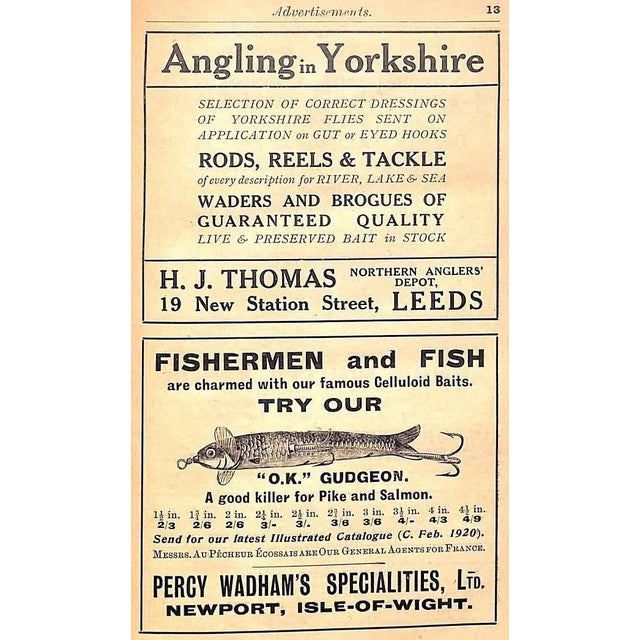 "The Angler's Diary and Tourist Fisherman's Gazetteer" 1921 Sheringham, h.t. For Sale - Image 4 of 12