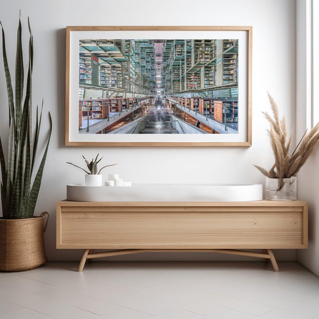 Art Deco Biblioteca Vasconcelos Ii, Mexico City, Mexico 40x60 For Sale - Image 3 of 5